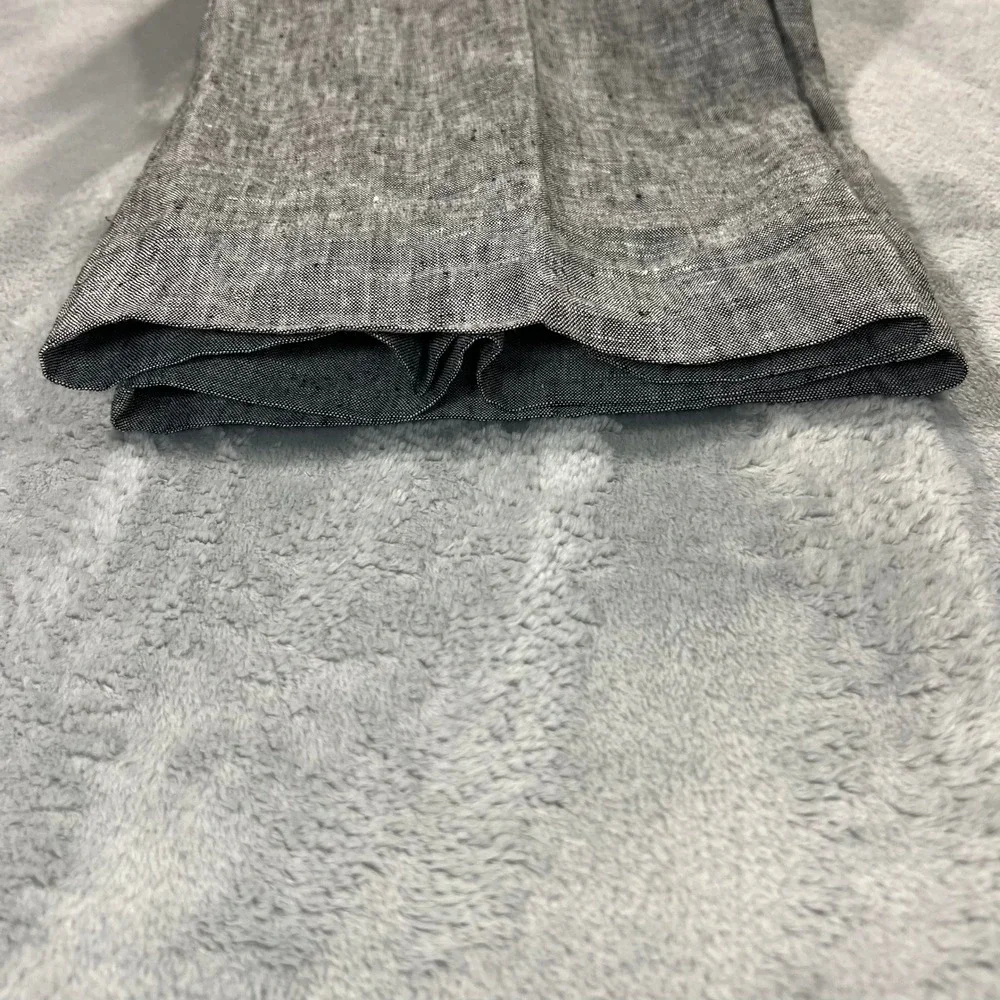 BANANA REPUBLIC Jackson Fit Pants Womens 6 Grey Good 100 Linen Summer 2011